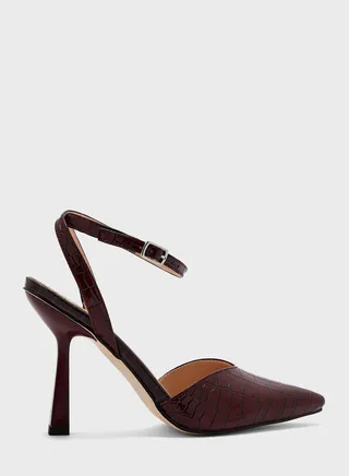 Croc Patent High Heel Pump