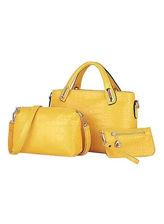 3-Piece Composite Bag Set Yellow 