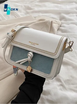 Students' New Fashion and Popular Small Square Bag Girls Fresh and Sweet Silk Scarf Shoulder Bag Diagonal Bag 