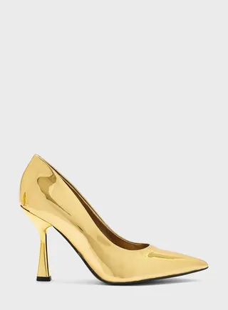 Pointed Toe Mid Heel Pumps