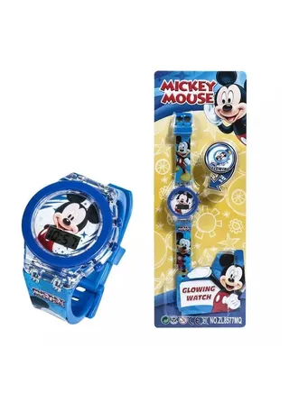 Digital Mickey Watch with Light LED Glowing for Boys 