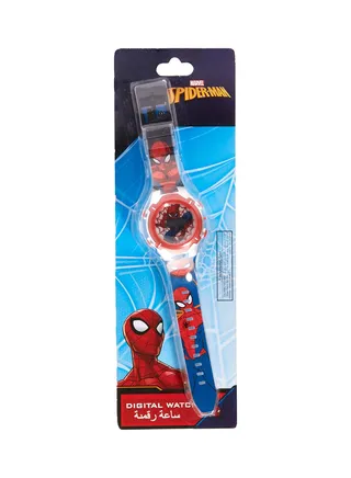 boys Plastic  Digital Wrist Watch SA7177 Spiderman-A 