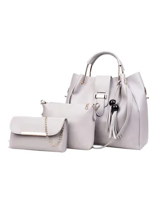 3-Piece Composite Bag Set Grey 