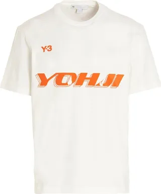 Y-3 Logo Printed Crewneck T-Shirt