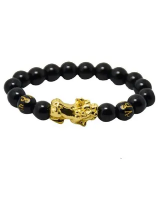 Obsidian Onyx Beads Bracelet 