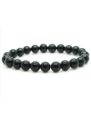 Onyx Natural Black Agate Bracelets 