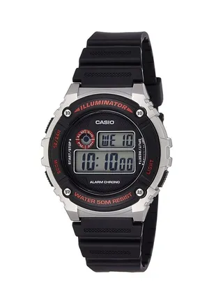 Boys' Youth Water Resistant Digital Watch W-216H-1CVDF - 46 mm - Black 