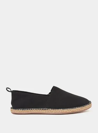 Canvas Espadrille with Contrast Jute Sole 