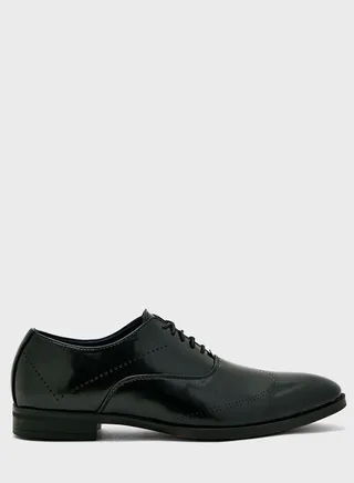 Perforation Detail Formal Lace Ups