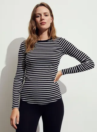 Striped Crew Neck Top