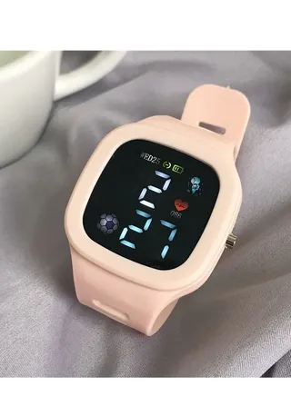 Simple Watch Waterproof Large Square LED Digital Sports Watch Better Electronic Silicone Watch 
