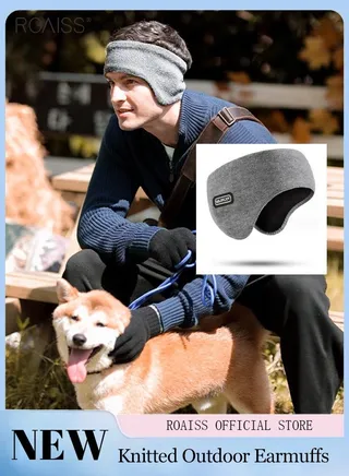 Outdoor sports warm earmuffs Men's and Women's Bike Ski Windproof Double layer Warm Headwear Earmuffs 