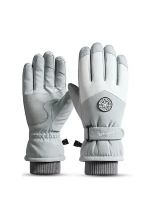 Women's Outdoor Plush Warm And Cold Proof Gloves In Winter 