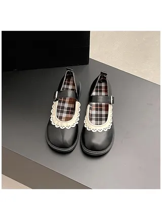 Girls New Retro Small Leather Shoes Single Shoes 