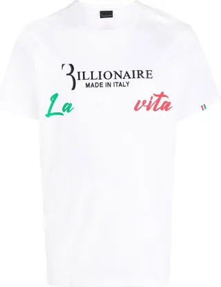 logo-print round-neck T-shirt