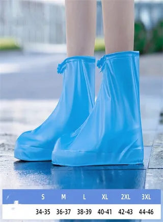 Anti Slip Thickened Children's Rain Boots Blue 