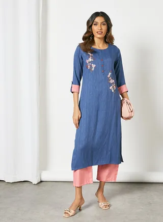 2-Piece Modest Kurta Set Multicolour 