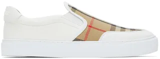 Burberry Salmond Check Slip-On Sneakers