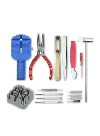 16-Piece Professional Watch Repair Tool Kit Case Opener 