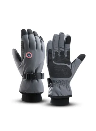 Outdoor Waterproof Plush Warm Sports Climbing Ski Riding Gloves 