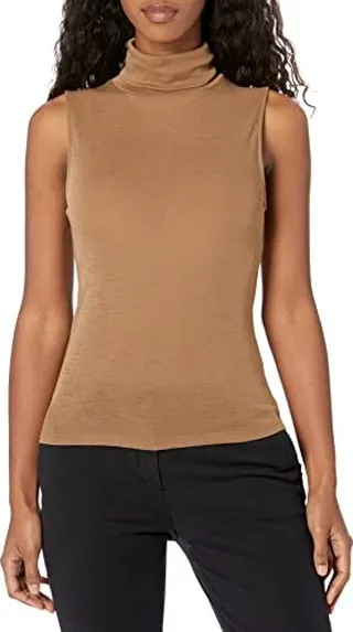 Vince Women's Sleeveless Turtleneck Shell