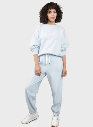 Drawstring Wide Leg High Waist Jogger 