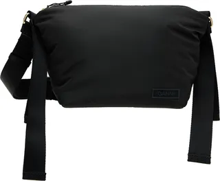 GANNI Black Small Recycled Tech Bag