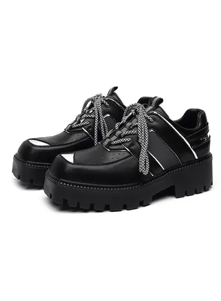 Versatile Retro Casual Leather Shoes 