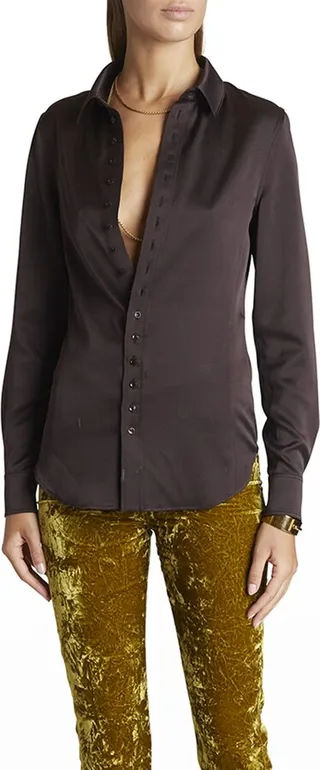 Chemise Button-Down Top