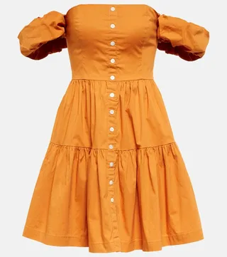 Elio cotton poplin minidress
