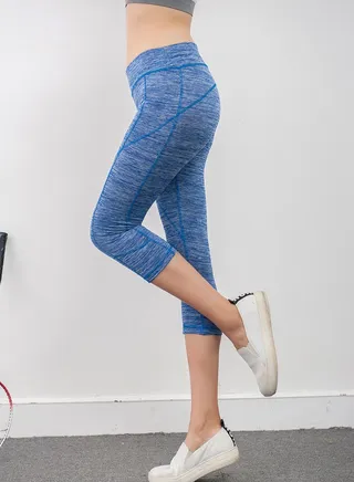 Women's Sports High Waist Cationic Yoga Pants 