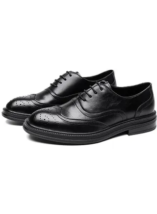 Versatile Retro Casual Leather Shoes 