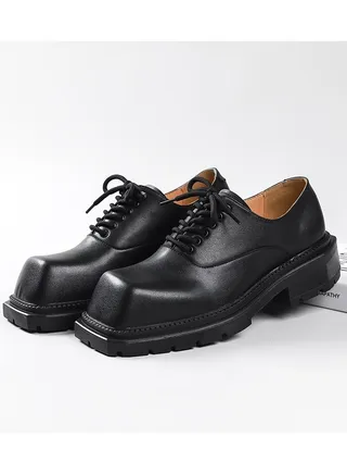 Versatile Retro Casual Leather Shoes 