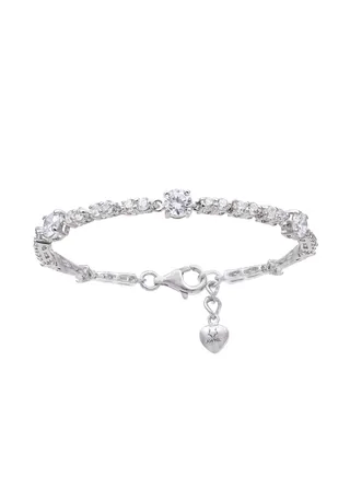 Graceful Symmetry Women's Bracelet with Zirconia Gift for Women Wife 