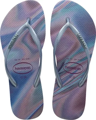 Slim Iridescent Flip Flop