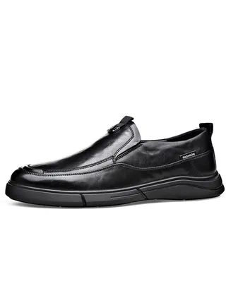 Versatile Retro Casual Leather Shoes 