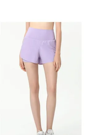 Exercise Fitness Running Speed Dry Shorts Purple 