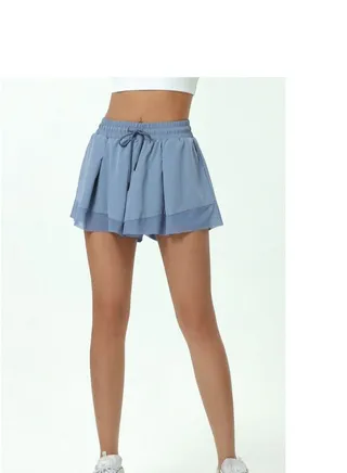 Exercise Fitness Running Speed Dry Shorts Blue 