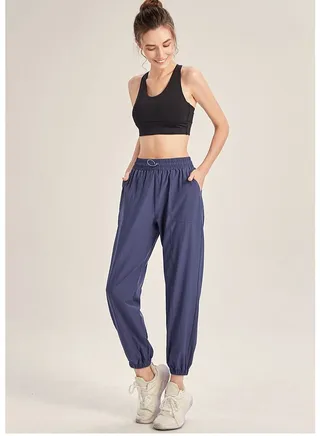 Casual Sports Fitness Running Trousers Blue 