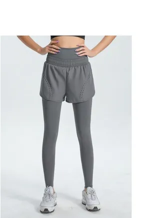 Yoga Fake two-piece sweatpants  Grey 