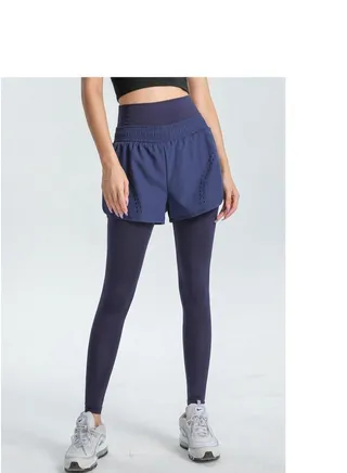 Yoga Fake two-piece sweatpants Blue 