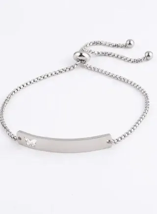 Butterfly silver bracelet 