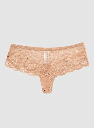 Lace Detailed Boyshorts Bottom Mole 