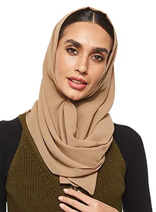 Super Soft Chiffon Hijab Tan 