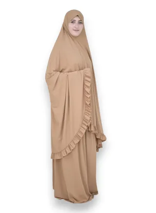 Two Piece Islamic prayer dress women the Long - Prayer Clothes for Women - Prayer Abaya For women - Jilbab 2 piece, Umrah essentials for women - Prayer set 