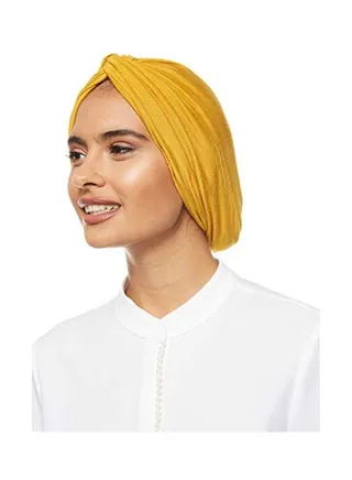 Stretchable Turban Mustard 