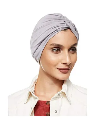 Stretchable Turban Light Slate Grey 