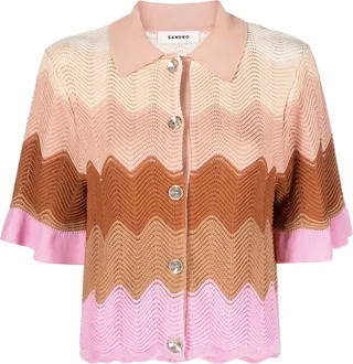 Short-Sleeve Knitted Top