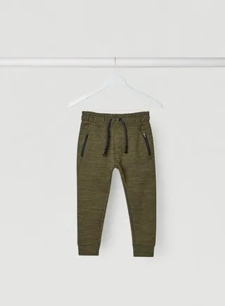 Drawstring Waist SweatPants Ivy Green 