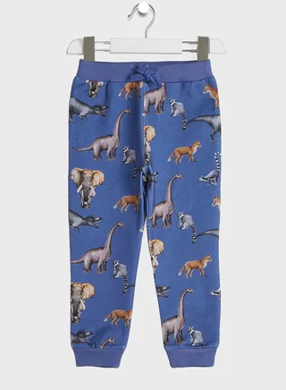 Kids Animals Print Sweatpants 